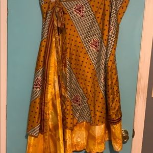 NEW Satin wrap skirt